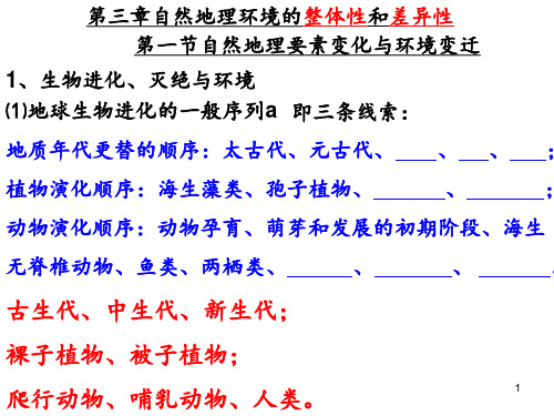 第三章自然地理环境的整体性与差异性 ppt课件