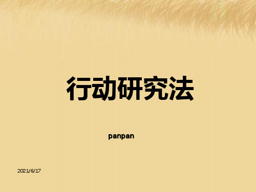 第八章行动研究法