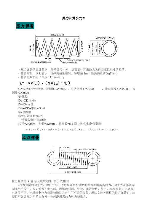 弹簧的计算公式2