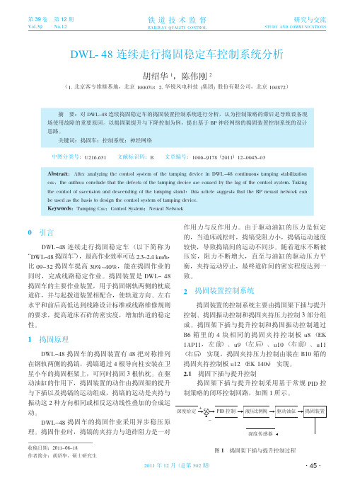 DWL_48连续走行捣固稳定车控制系统分析