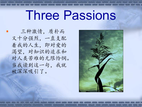 three passion