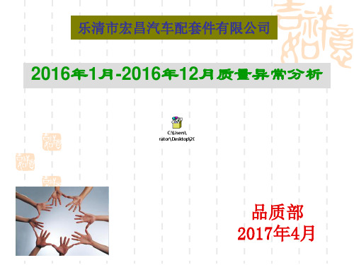 2016年质量总结PPT