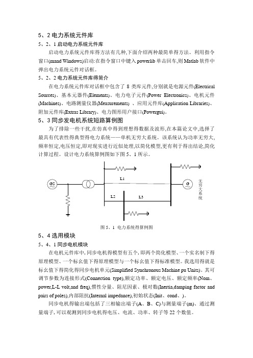 matlab电力系统仿真元件