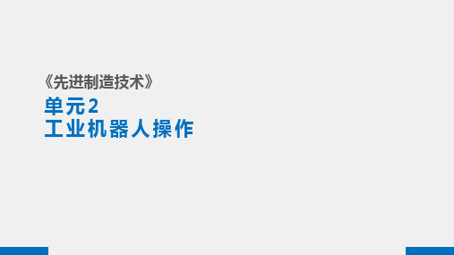 《工业机器人与智能制造》课件16—2.3 工业机器人的示教器