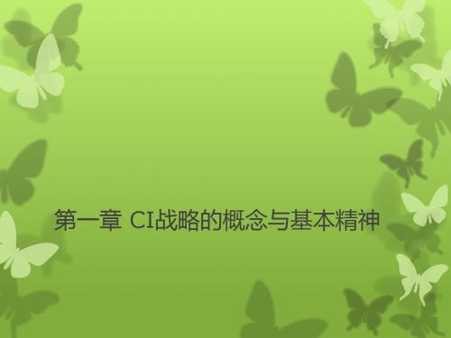 第一章 CI战略的概念与基本精神