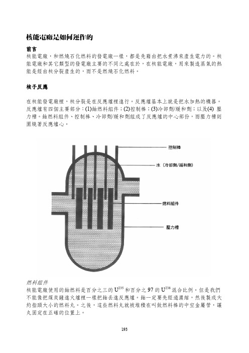 核能电厂是如何运作的