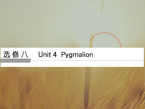 2018版高考英语人教通用大一轮复习课件：第一部分 选修八 unit 4 精品