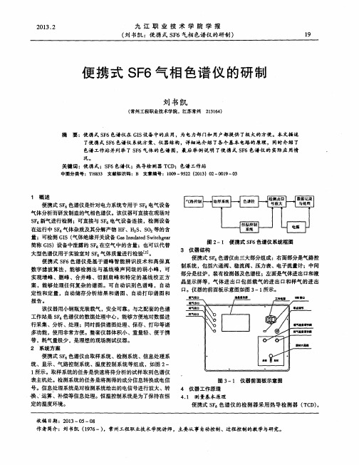便携式SF6气相色谱仪的研制