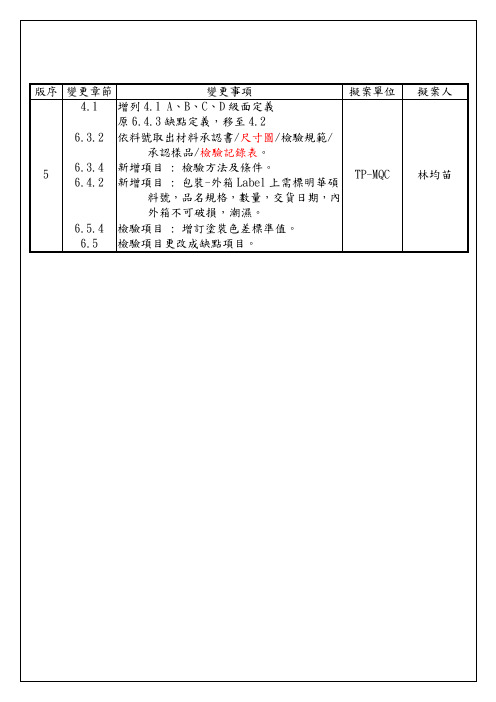 塑胶材料检验规范