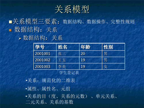 关系模型