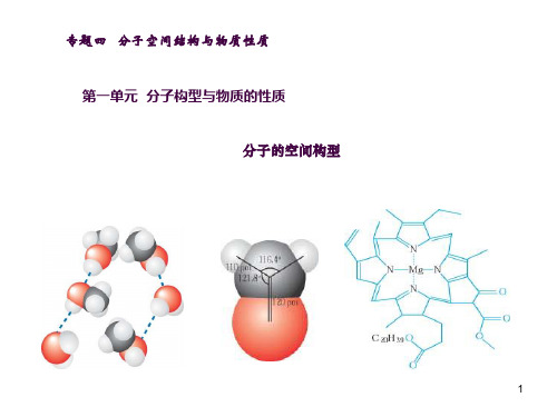 分子的空间构型ppt课件