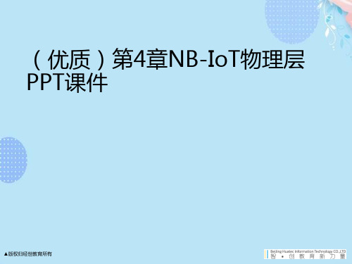 (完整版)NBIoT物理层PPT课件演示文稿PPT资料