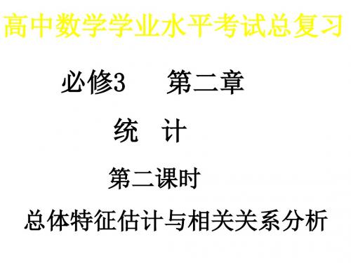 高一数学用样本的频率分布估计总体分布3(教学课件201908)