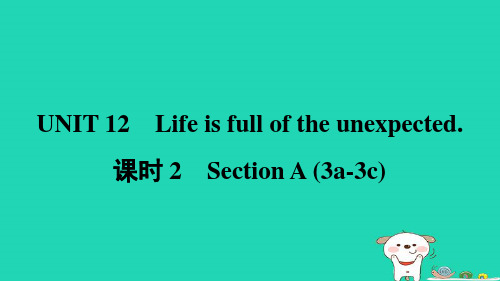 安徽省2024九年级英语全册Unit12课时2SectionA3a_3c课件新版人教新目标版