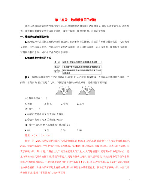 (浙江选考)2020版高考地理一轮复习第二篇第三部分地理示意图的判读增分练