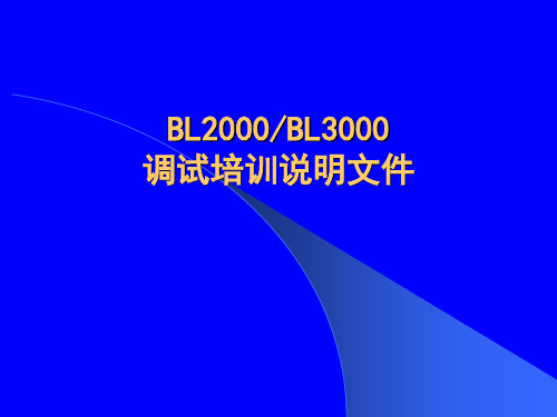 蓝光BL2100调试资料