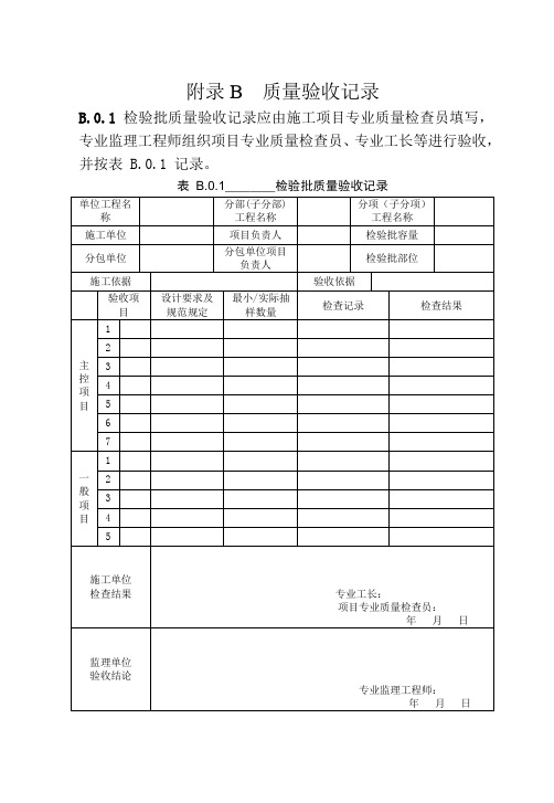 建筑边坡工程施工质量验收记录