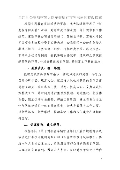 单位排查问题整改措施【精选文档】