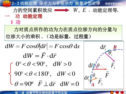 2-2 动能定理 保守力 能量守恒定律