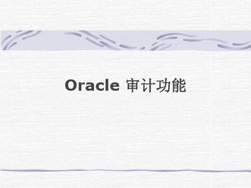 Oracle 审计功能