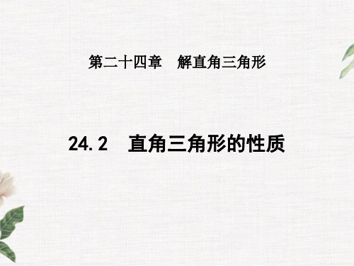 2直角三角形的性质PPT课件(华师大版)