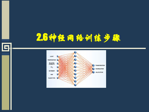 3.8 神经网络训练步骤