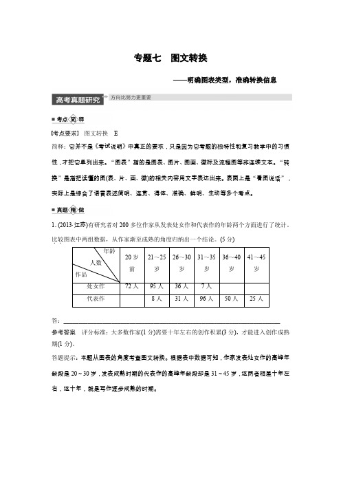 2020版高考语文大一轮江苏专用版讲义：第一章 语言文字运用 专题七 Word版含解析