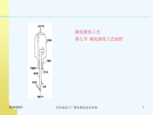 第七节-催化裂化工艺流程课件