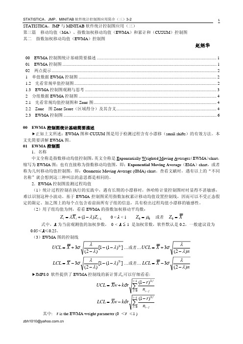 STATISTICA JMP与MINITAB软件统计控制图应用(三)3-2-1