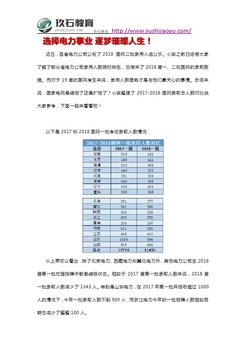 2018届国网缩招1202人,2019届是否继续缩招？