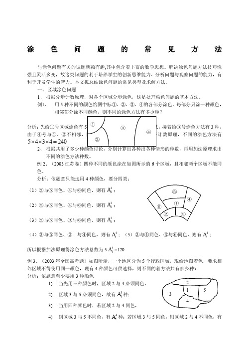 小学奥数中的涂色问题