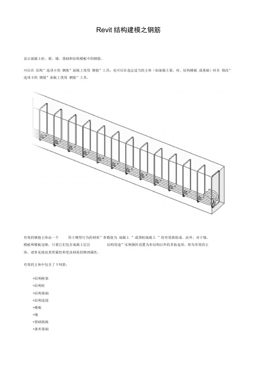 Revit结构建模之钢筋