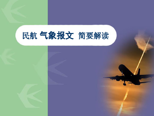 航空气象报文