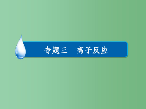 高考化学一轮复习 专题三 离子反应 考点2 电解质、离子共存课件