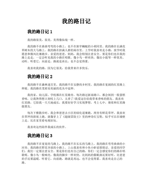 我的路日记