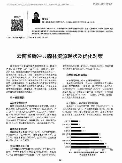 云南省腾冲县森林资源现状及优化对策