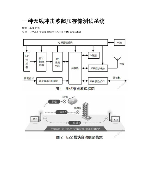 一种无线冲击波超压存储测试系统 