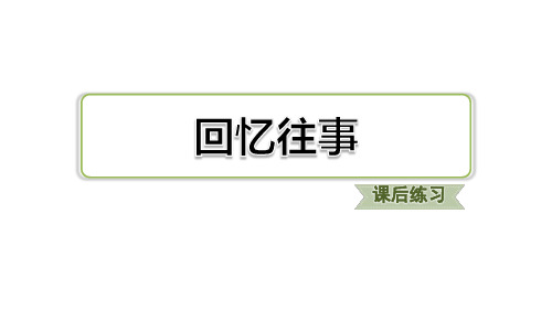 人教部编版六年级语文下册综合性学习难忘的小学生活：课后练习优质PPT课件