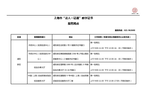 上海市“法人一证通”数字证书 - chinasongyincom