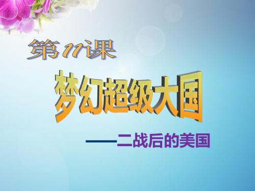 九年级北师大版3.11 梦幻超级大国课件