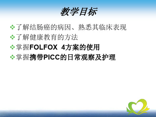 医学课件结肠癌术后化疗教学查房