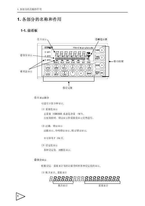 F701-C 中文说明书