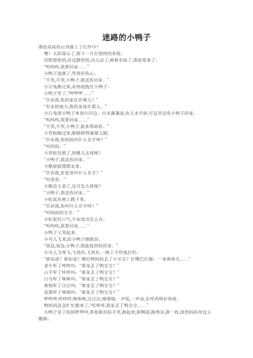 迷路的小鸭子
