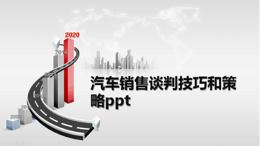 汽车销售谈判技巧和策略ppt