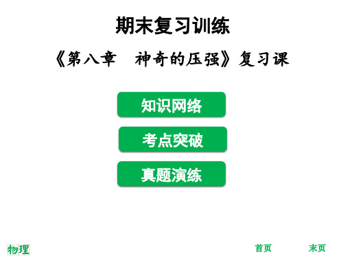 2019-2020年沪粤版八年级物理下册课件;《第八章 神奇的压强》复习课(共42张PPT)