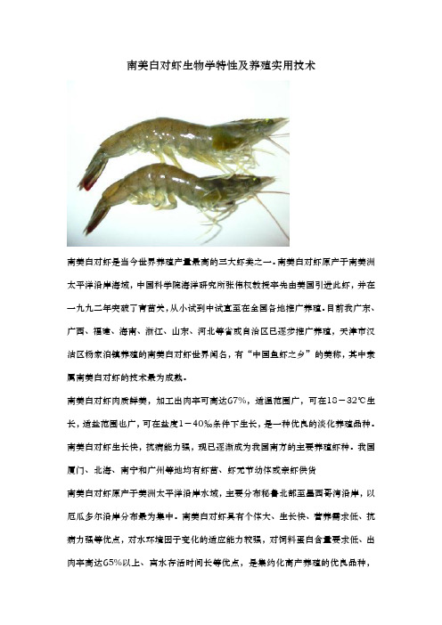 对虾生物学特性及常见病害