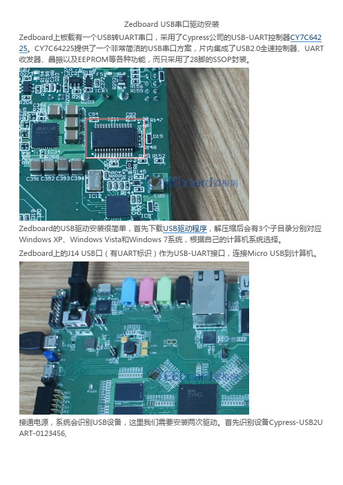 Zedboard USB串口驱动安装