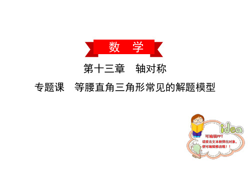 专题课等腰直角三角形常见的解题模型人教版广东八年级数学上册课件PPT