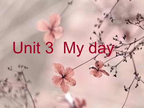 译林版2011课标版小学英语四年级下册《Unit 3 My day》(第一课时)PPT3