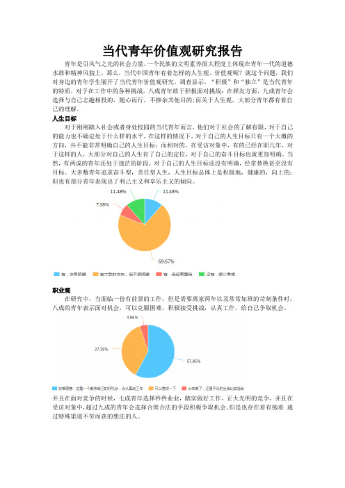 当代青年价值观研究报告